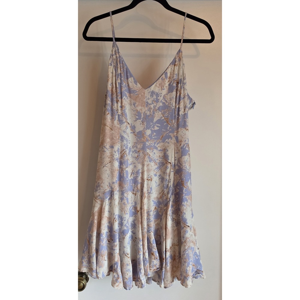 ASTR The Label Sleeveless Mini Dress XL Boho V-Neck Lavender Casual Sundress